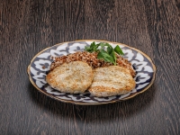 Котлета с гречкой